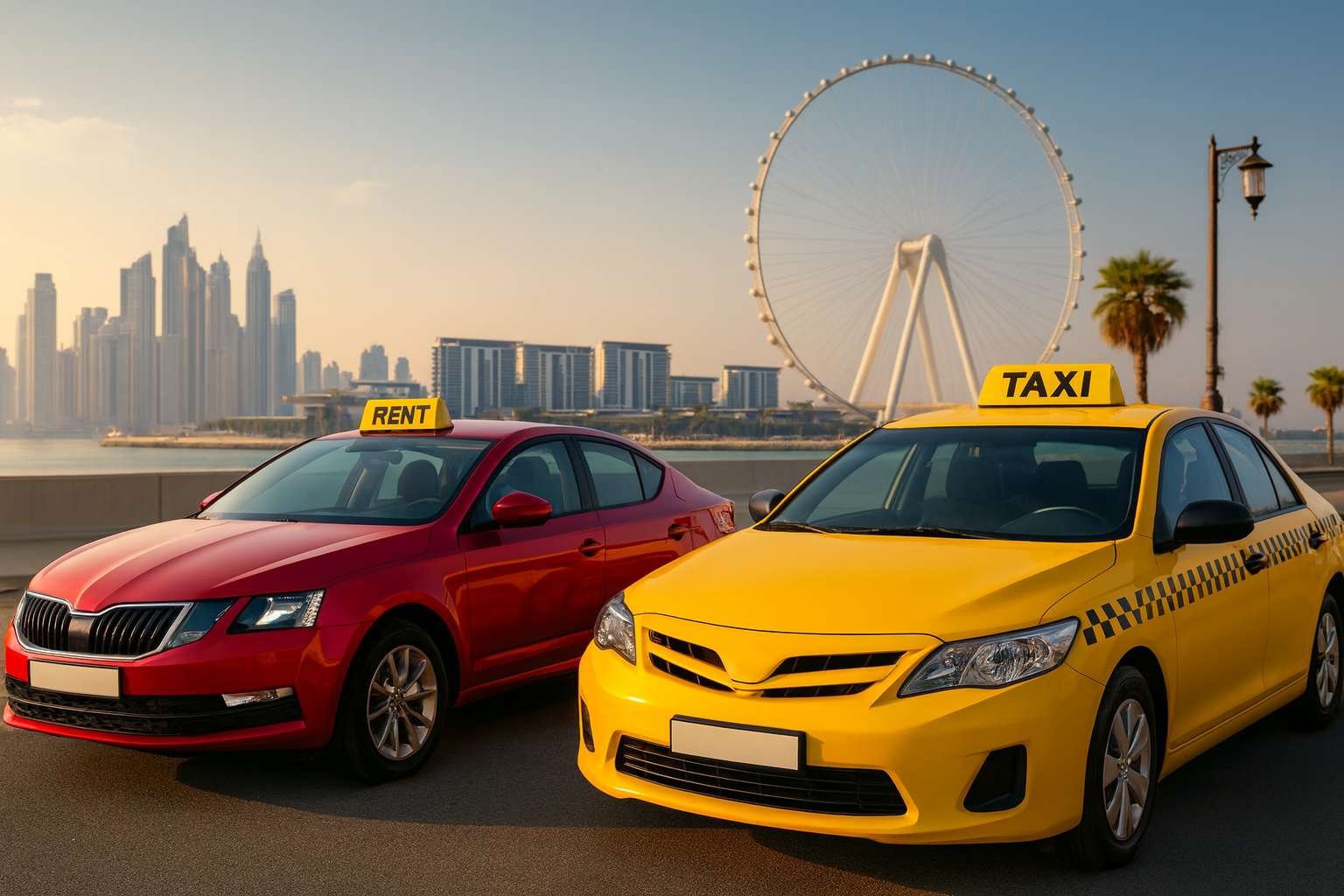Comparing Car Rentals and Taxis in Dubai