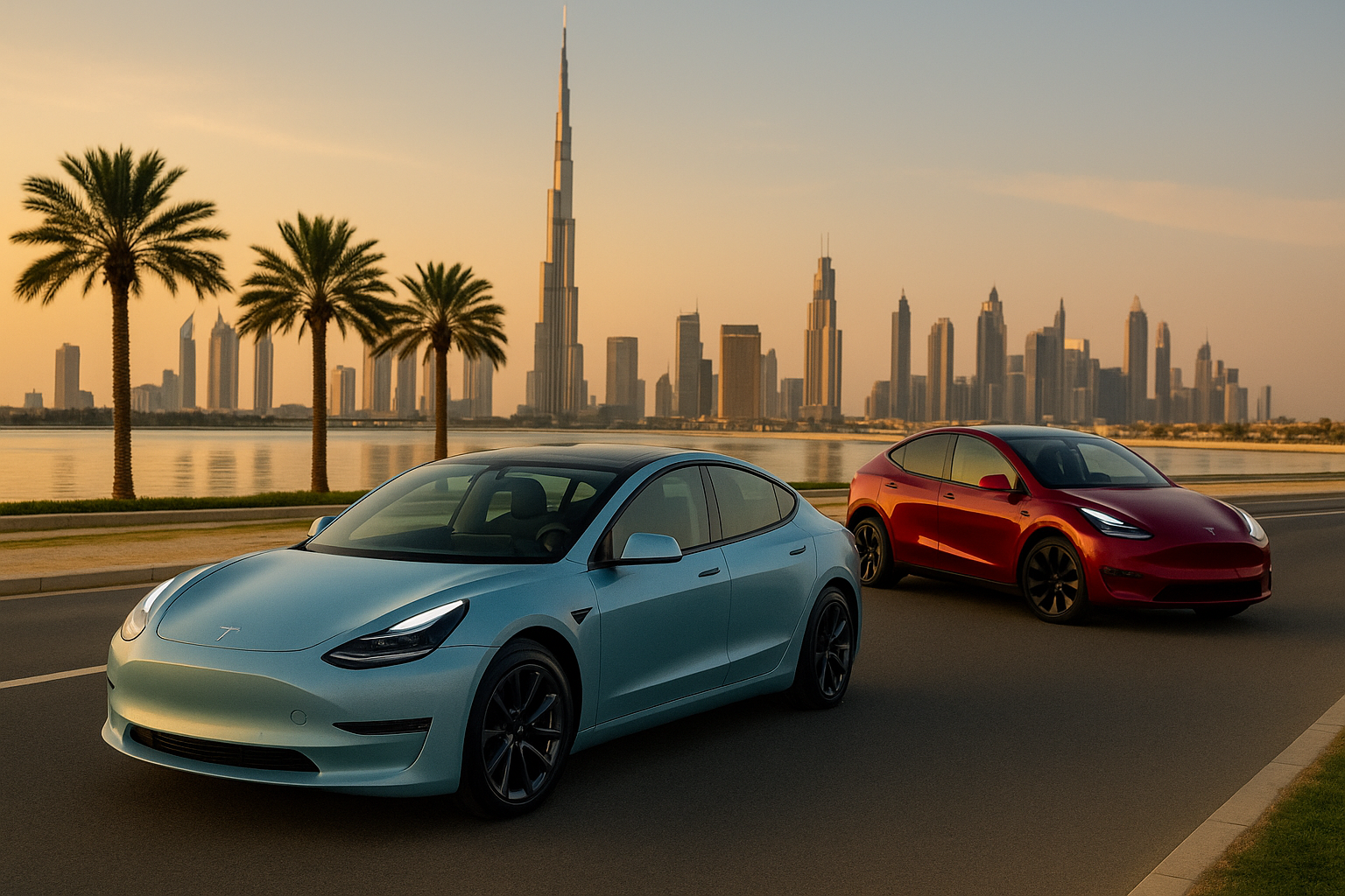 Weekly Tesla Rentals in Dubai
